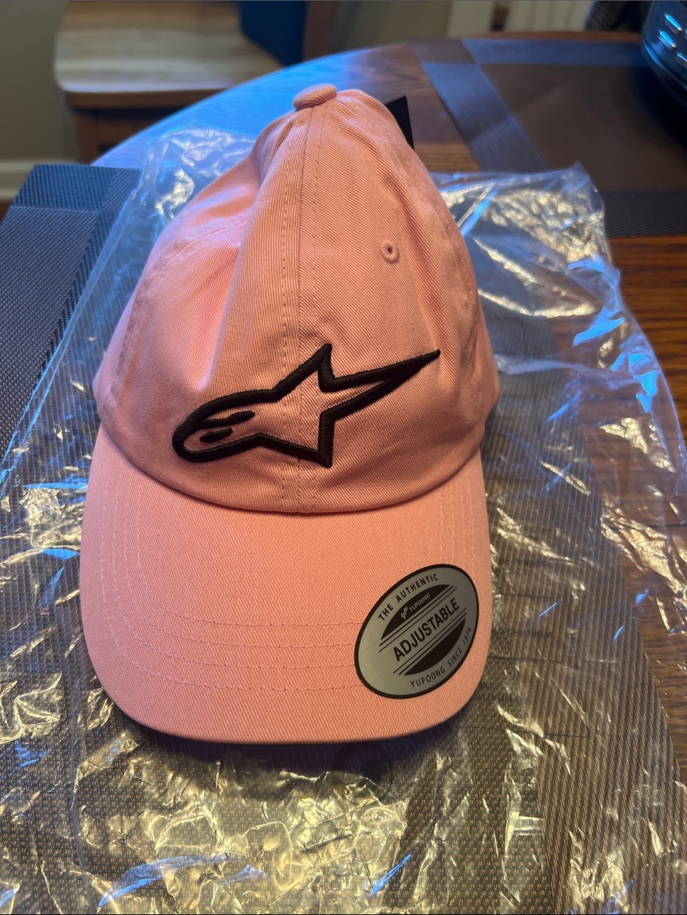 Alpinestars women’s Pink Baseball Cap with Black Logo